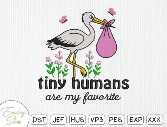 Baby Announcement Embroidery Design