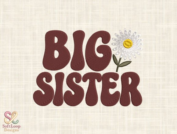Big Sister Daisy Embroidery