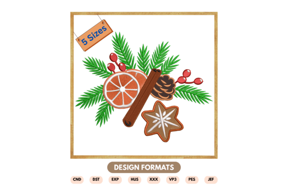 Christmas Spice Embroidery Design