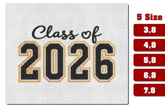 Class of 2026 Varsity Machine Embroidery