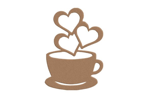 Coffee Love Embroidery Design