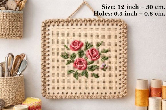 Digital File Plywood Embroidery Basket B