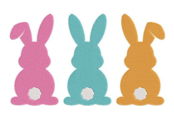 Easter Bunny Silhouette Embroidery