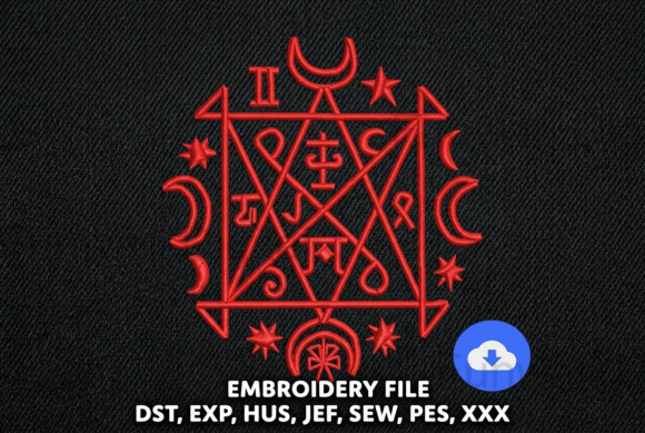 Occult Sigil Machine Embroidery Design