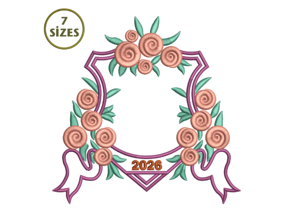 Rose Wreath Embroidery